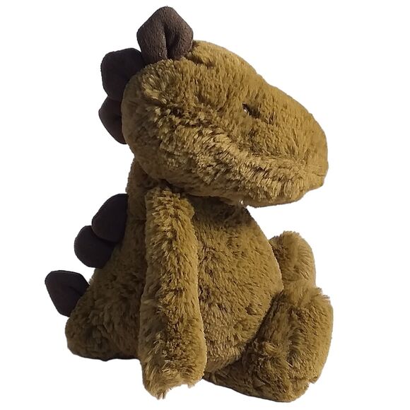 Retired Jellycat London Bashful Stegosaurus Green Dinosaur 8" Stuffed Plush - Picture 1 of 8